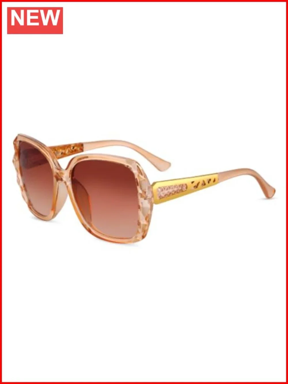 Polarized Square Sunglasses Oversized UV400 Protection for Women Men